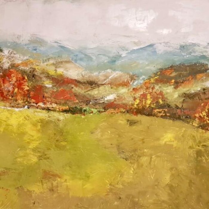 Herbst in Rot, 120x80cm